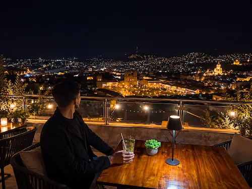 Enjoy a rooftop view of Cusco