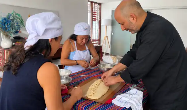 Traditional food for all saints' day in Peru